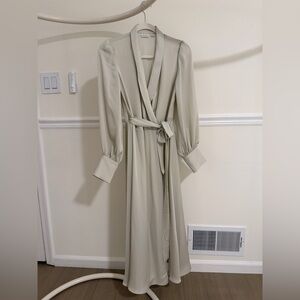 Babaton Satin Tie Dress